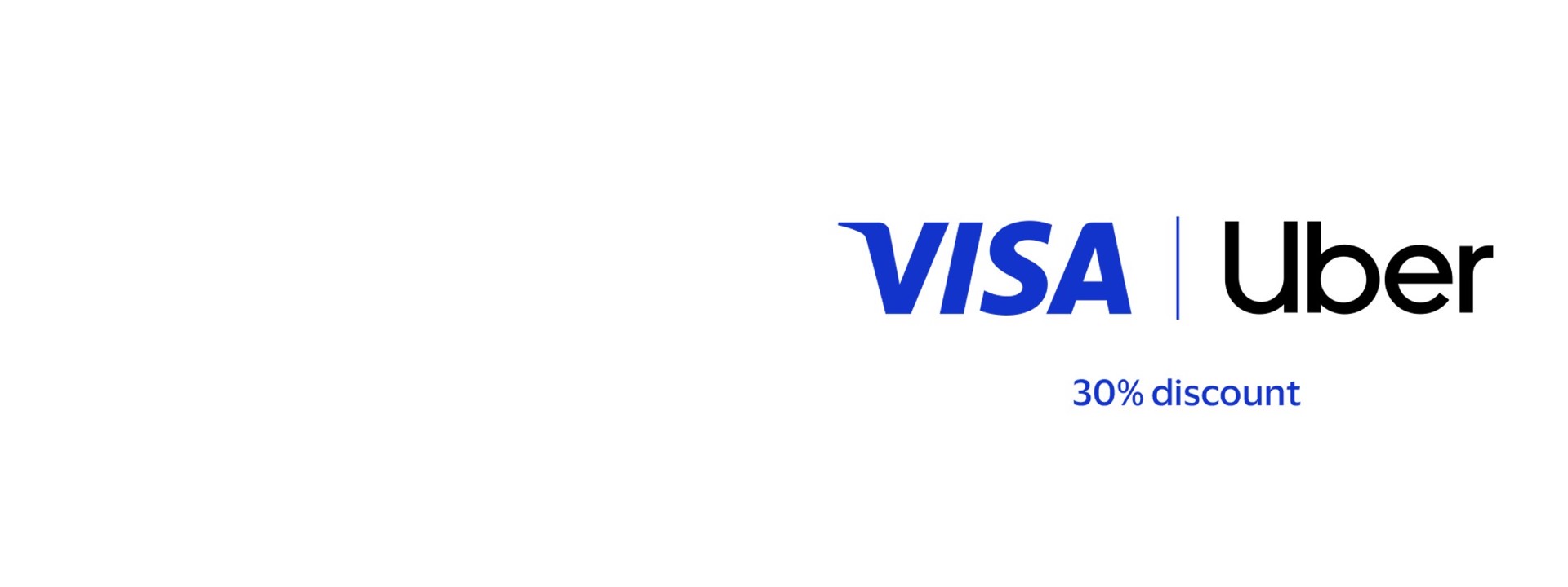 visa uber 30 percent discount logo